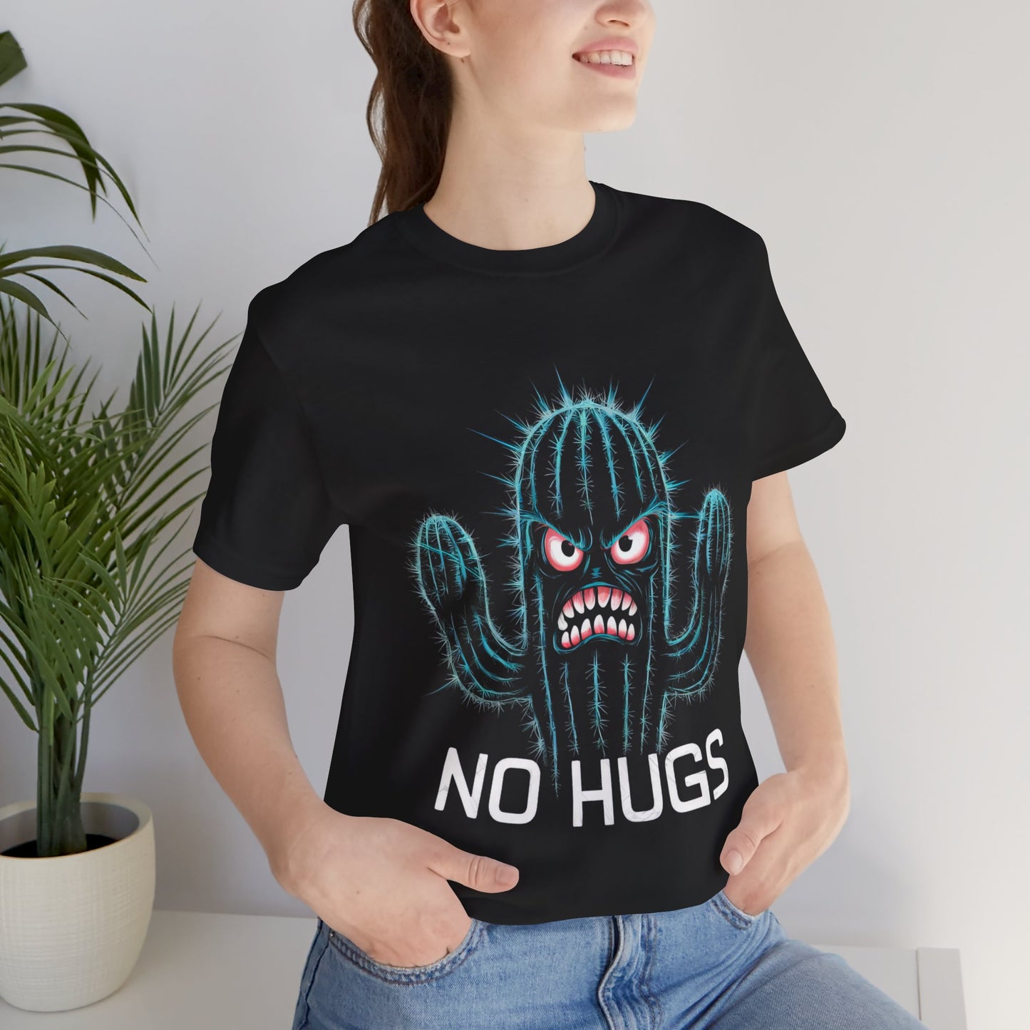No Hugs - Cactus - Funny - T-Shirt by Stichas T-Shirt Company