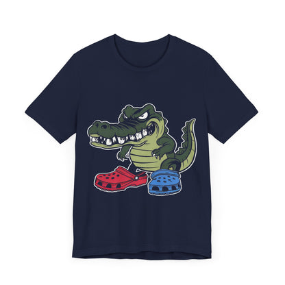 Croc in Crocs - Funny T-Shirt by Stichas T-Shirt Company