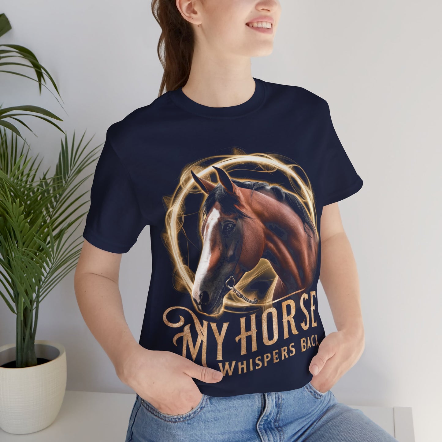 My Horse Whispers Back - Horse Lover’s T-Shirt by Stichas T-Shirt Company