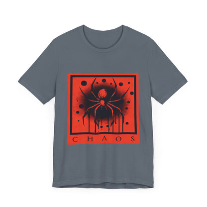 Chaos Black Widow Spider - Badass T-Shirt by Stichas T-Shirt Company