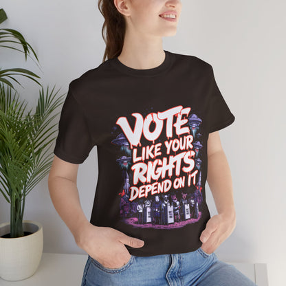 Vote Like Your Rights Depend On It - Political - T-Shirt by Stichas T-Shirt Company