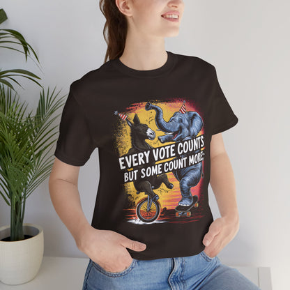 Every Vote Counts… But Some Count More - Political - T-Shirt by Stichas T-Shirt Company