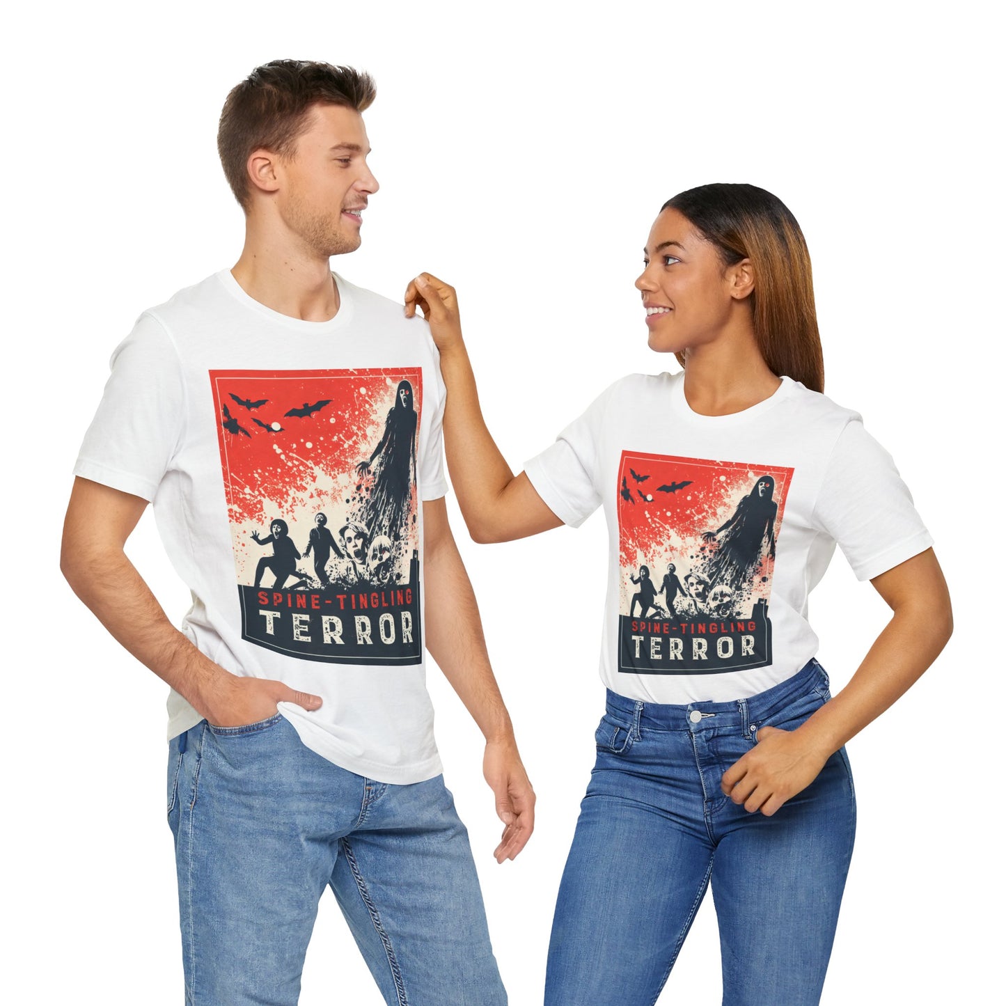 Spine-Tingling Terror  - Horror - T-Shirt by Stichas T-Shirt Company