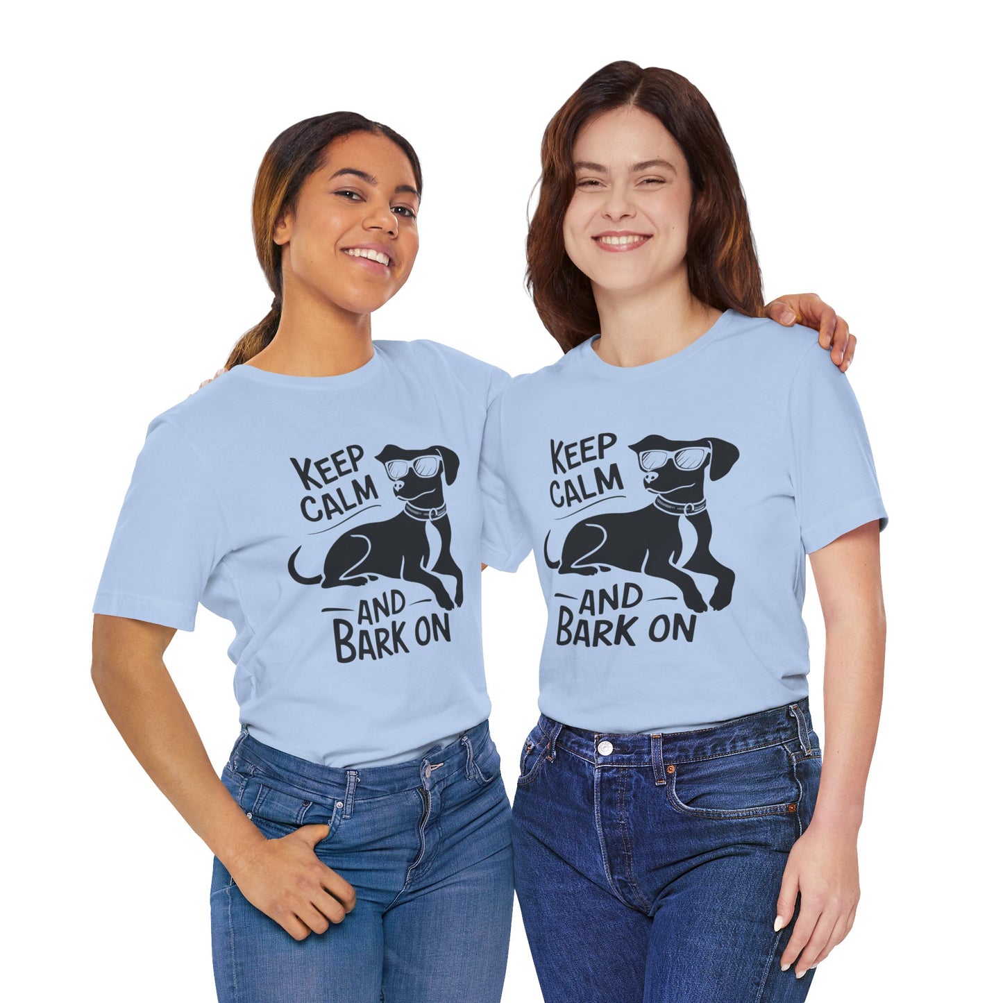 Keep Calm and Bark On - Funny Dog Lover T-Shirt by Stichas T-Shirt Company