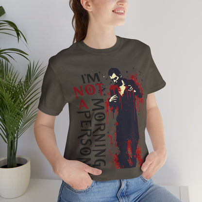 Not a Morning Person - Vampire T-Shirt by Stichas T-Shirt Company