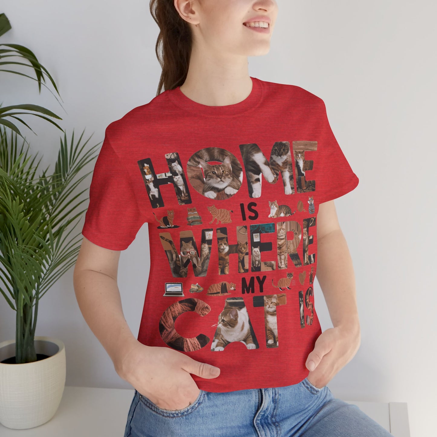 Home is Where the Cat is - Cat Lover’s T-Shirt by Stichas T-Shirt Company