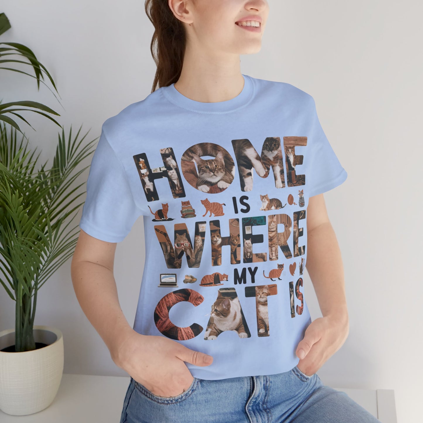 Home is Where the Cat is - Cat Lover’s T-Shirt by Stichas T-Shirt Company