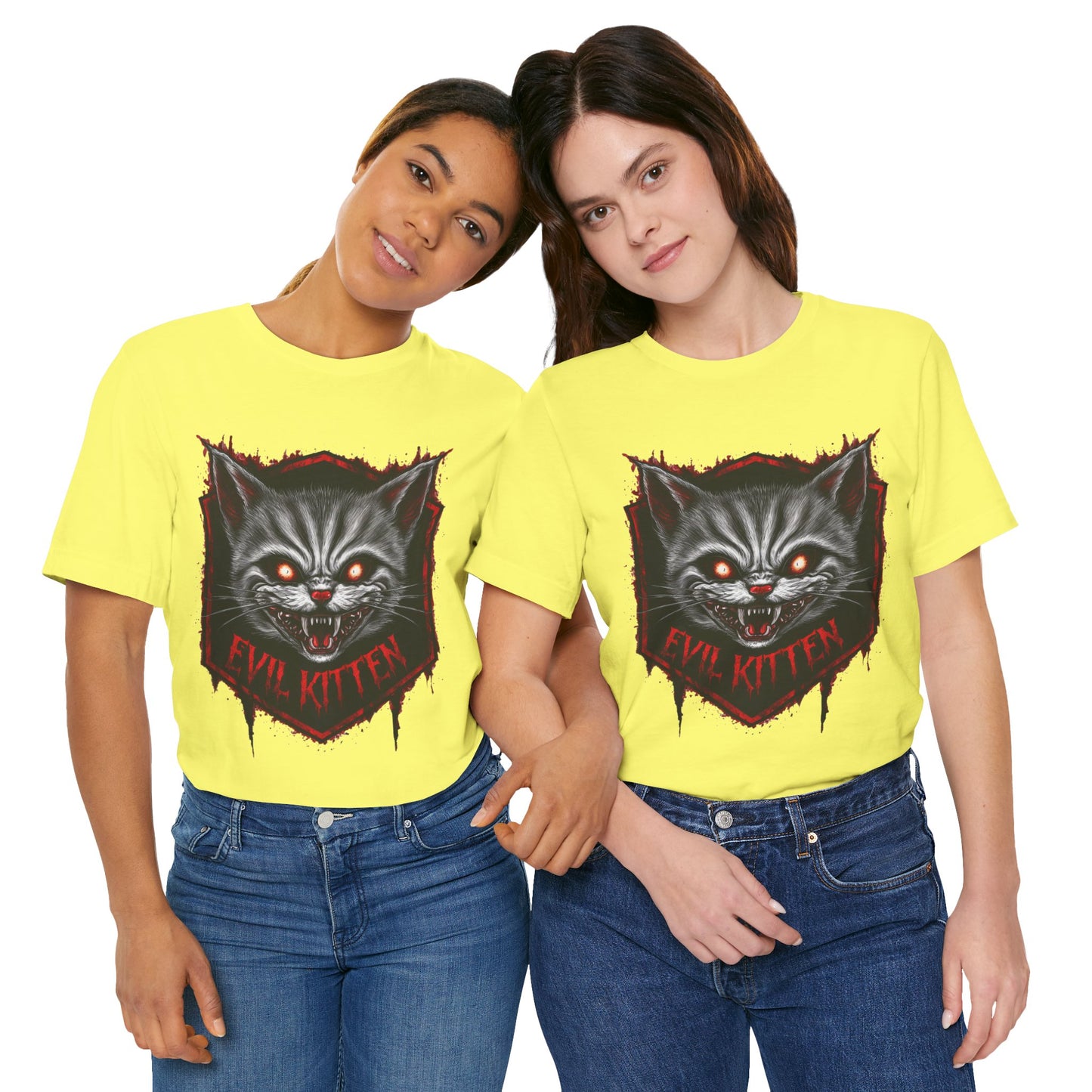 Evil Kitten - Funny T-Shirt by Stichas T-Shirt Company