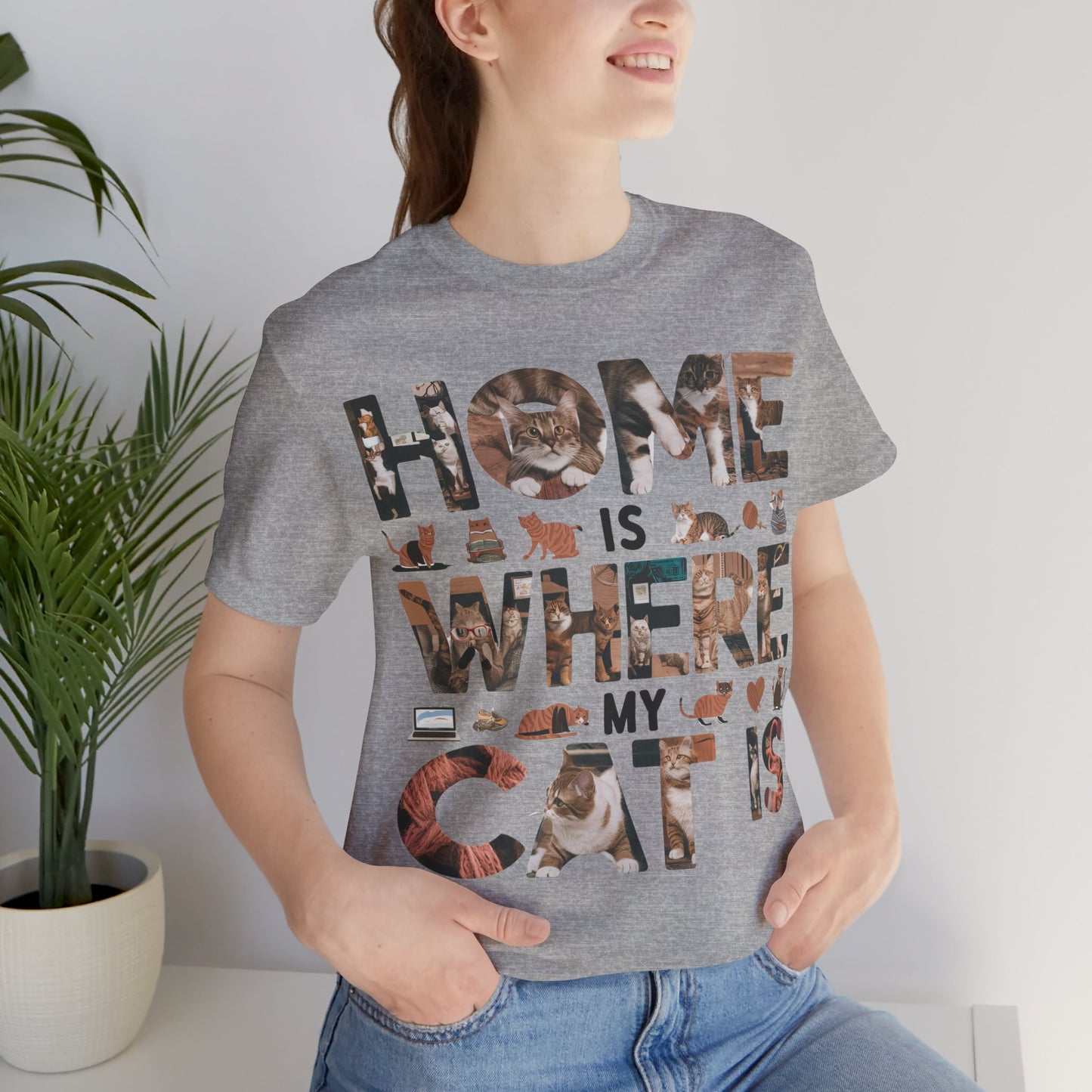 Home is Where the Cat is - Cat Lover’s T-Shirt by Stichas T-Shirt Company