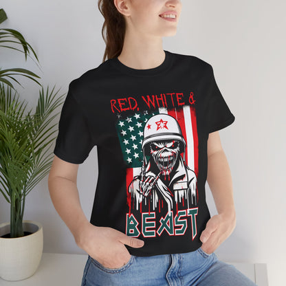 Red White and Beast - Political - T-Shirt by Stichas T-Shirt Company