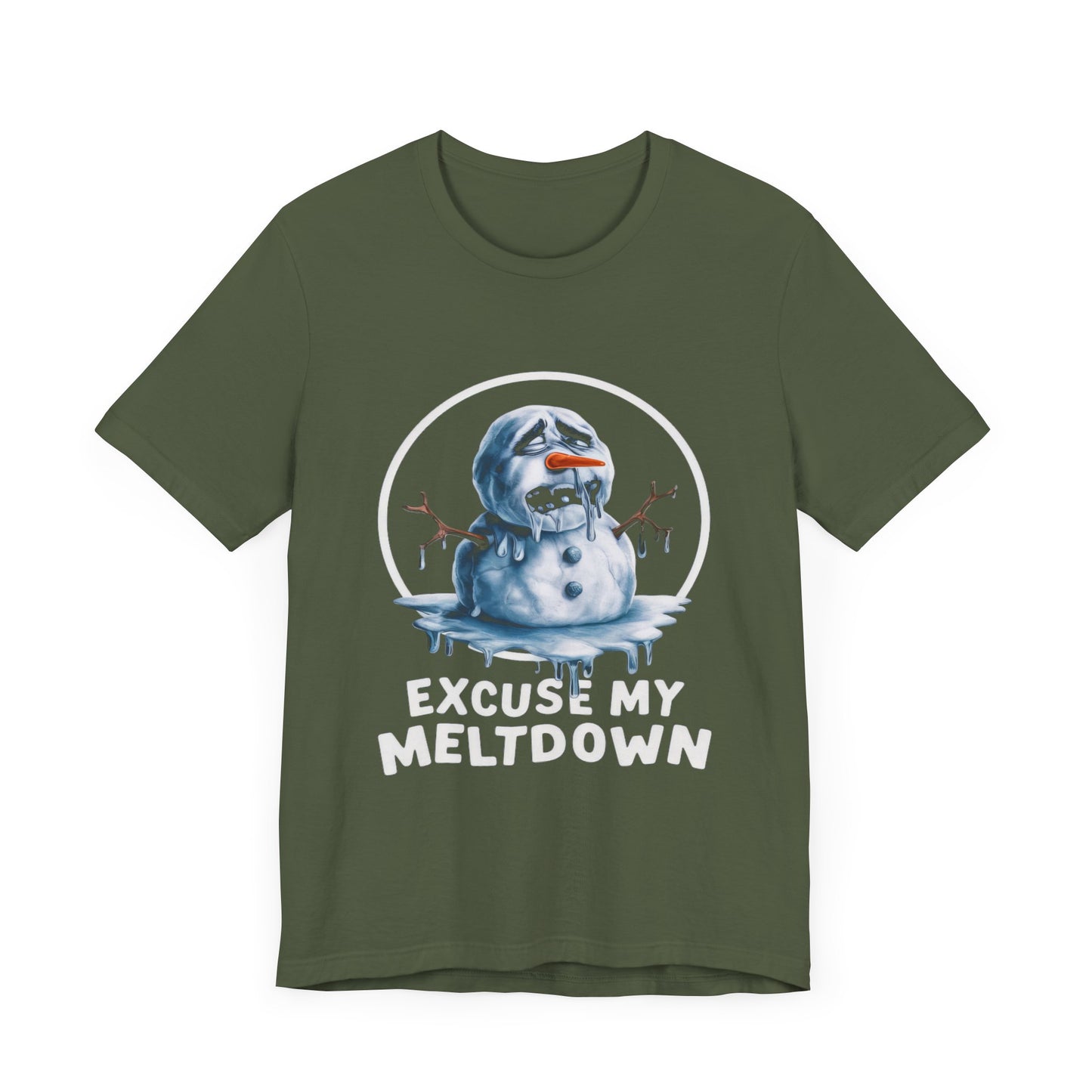 Excuse My Meltdown - Snowman - Funny T-Shirt by Stichas T-Shirt Company