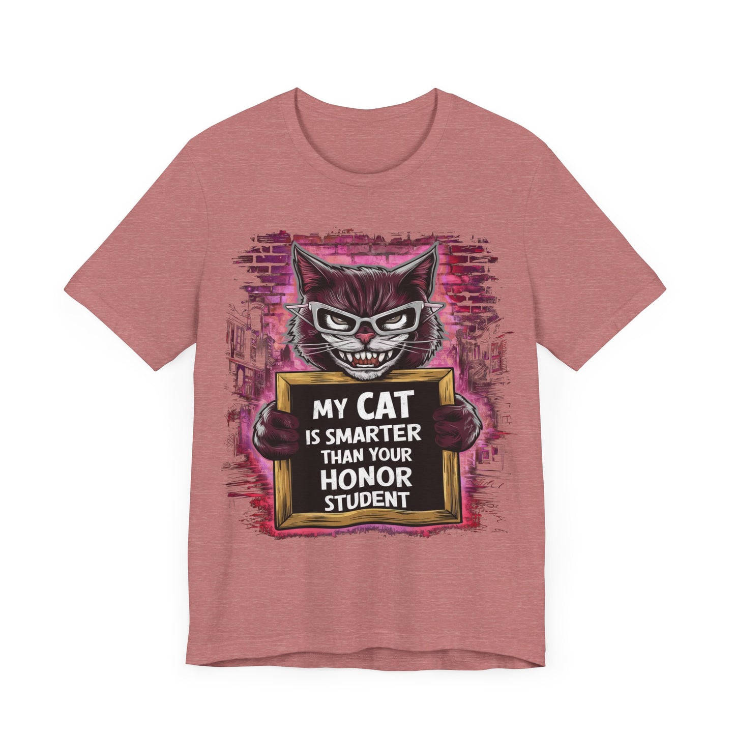 My Cat is Smarter Than Your Honor Student - Cat Lover’s T-Shirt by Stichas T-Shirt Company