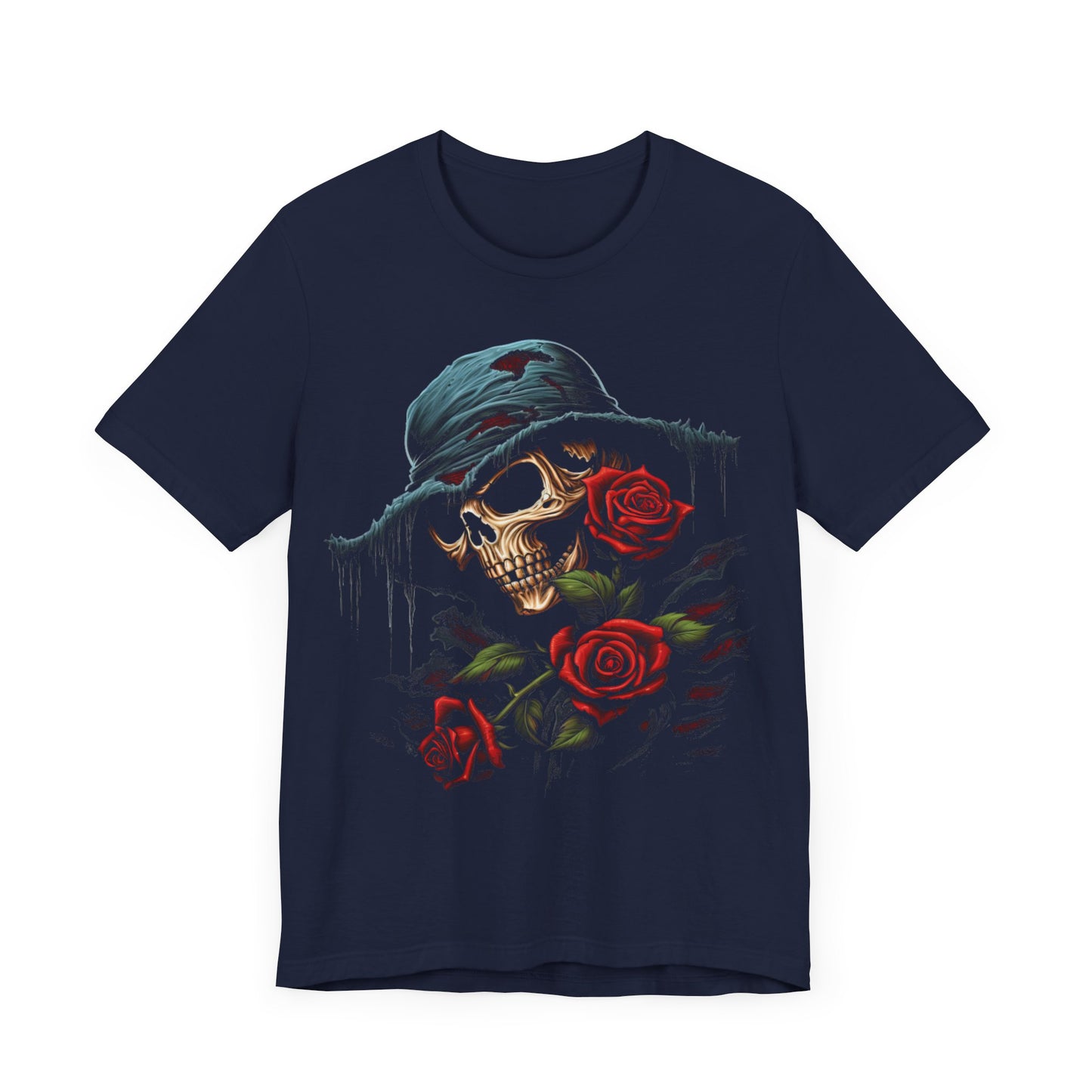 Skull and Roses - Horror - T-Shirt by Stichas T-Shirt Company