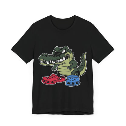 Croc in Crocs - Funny T-Shirt by Stichas T-Shirt Company