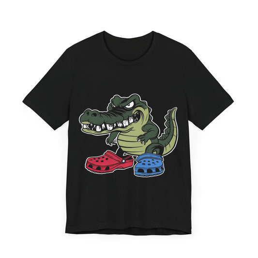 Croc in Crocs - Funny T-Shirt by Stichas T-Shirt Company