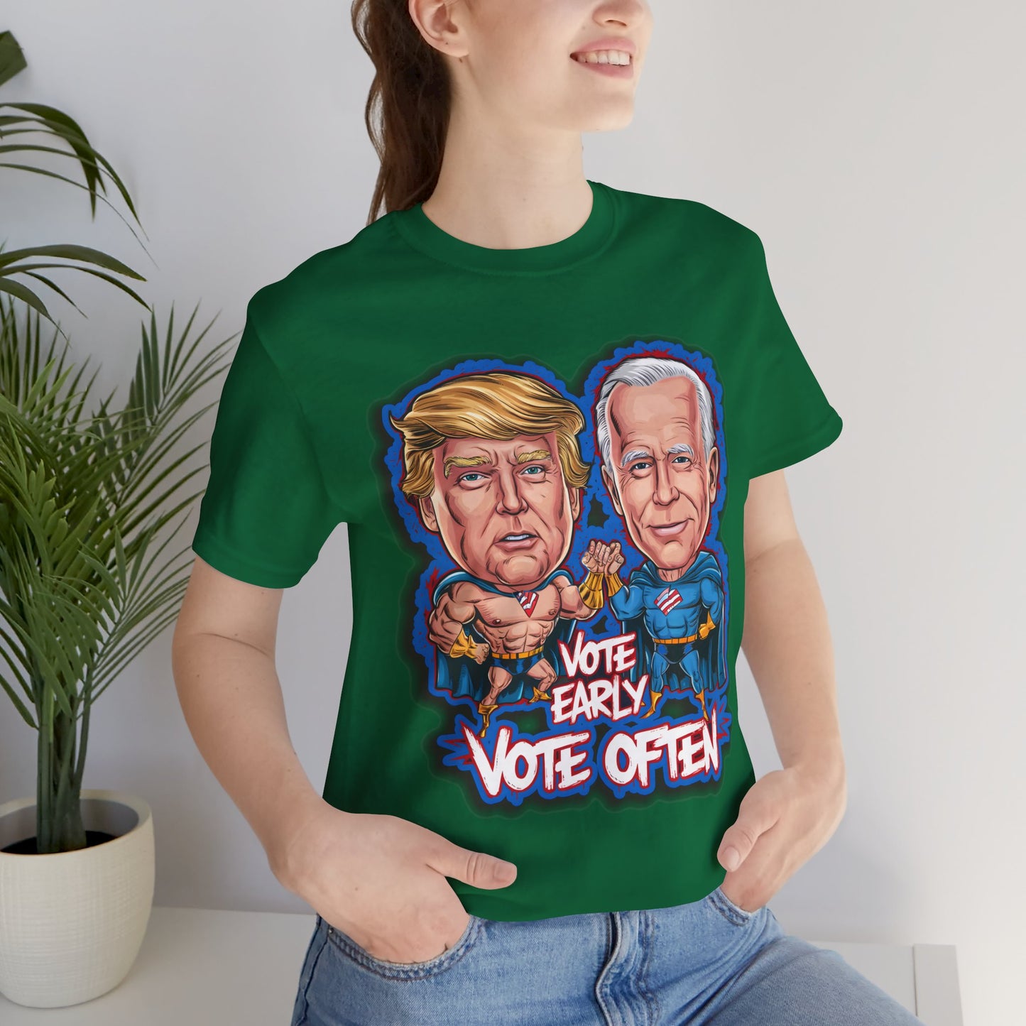 Vote Early, Vote Often - Political - T-Shirt by Stichas T-Shirt Company