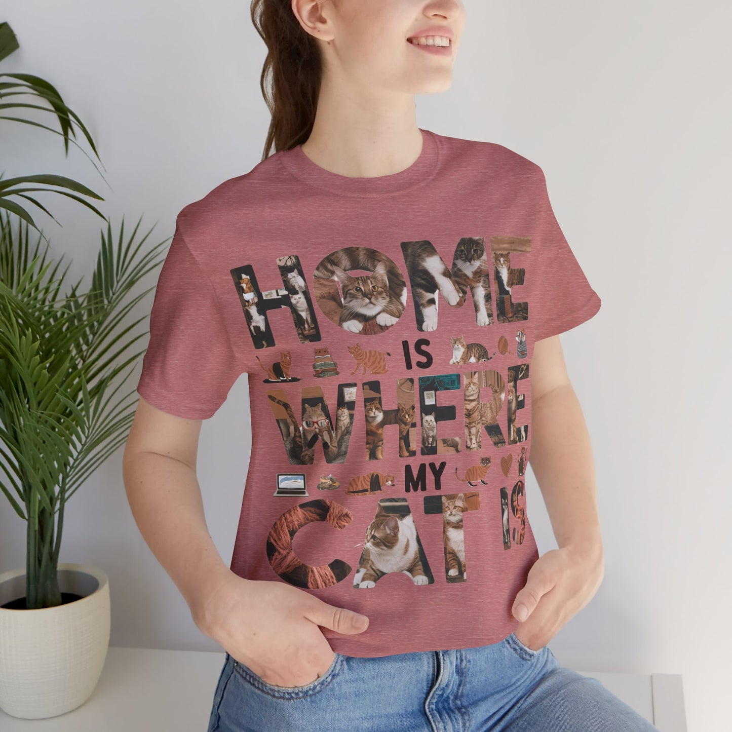 Home is Where the Cat is - Cat Lover’s T-Shirt by Stichas T-Shirt Company