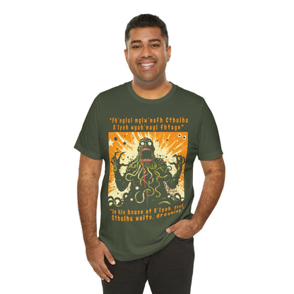 Cthulhu Waits – H.P. Lovecraft Nameless Horror T-Shirt by Stichas T-Shirt Company