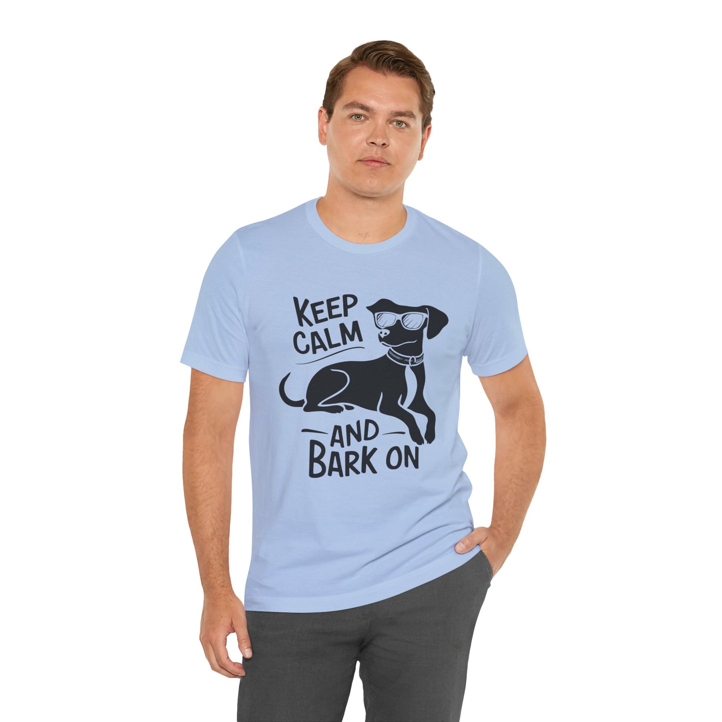 Keep Calm and Bark On - Funny Dog Lover T-Shirt by Stichas T-Shirt Company