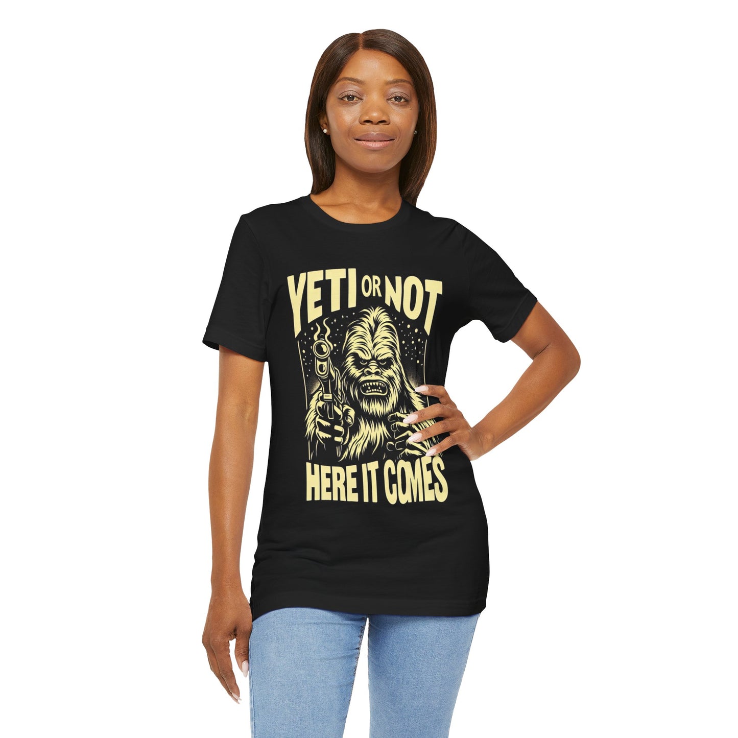 Yeti of Not Here I Come - Funny - T-Shirt by Stichas T-Shirt Company