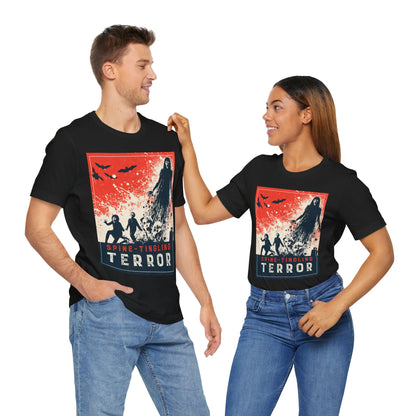 Spine-Tingling Terror  - Horror - T-Shirt by Stichas T-Shirt Company