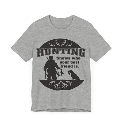 Man and Dog Hunting. Man's Best Friend. Dog and Man on a hunt. Short Sleeve Tee