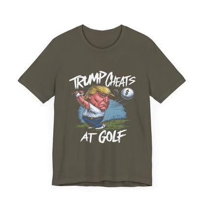 Trump Cheats At Golf - Political - T-Shirt by Stichas T-Shirt Company