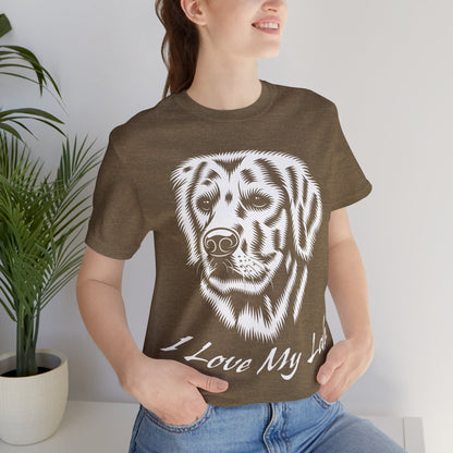 I Love My Lab - Short Sleeve Tee with Labrador Retriever