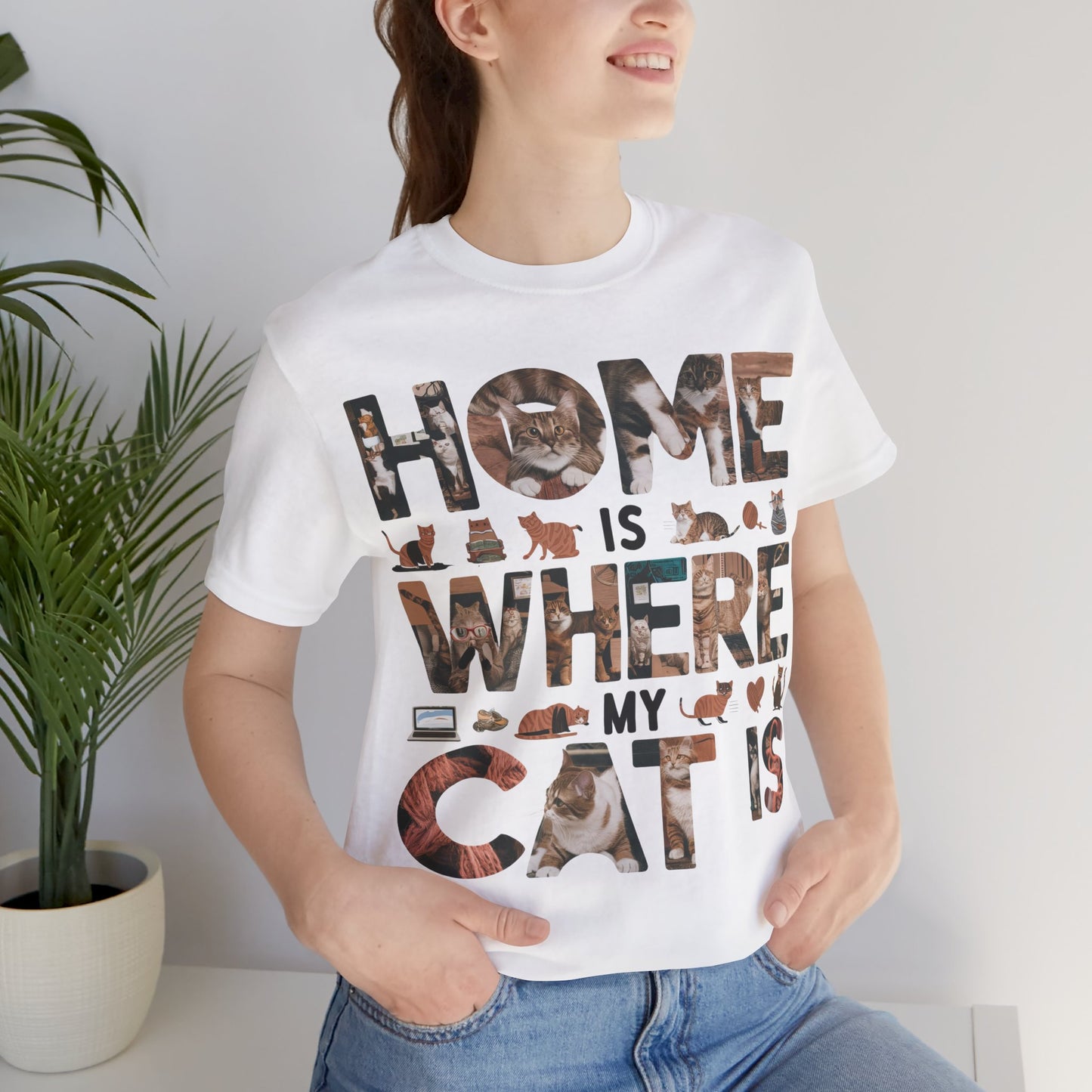 Home is Where the Cat is - Cat Lover’s T-Shirt by Stichas T-Shirt Company