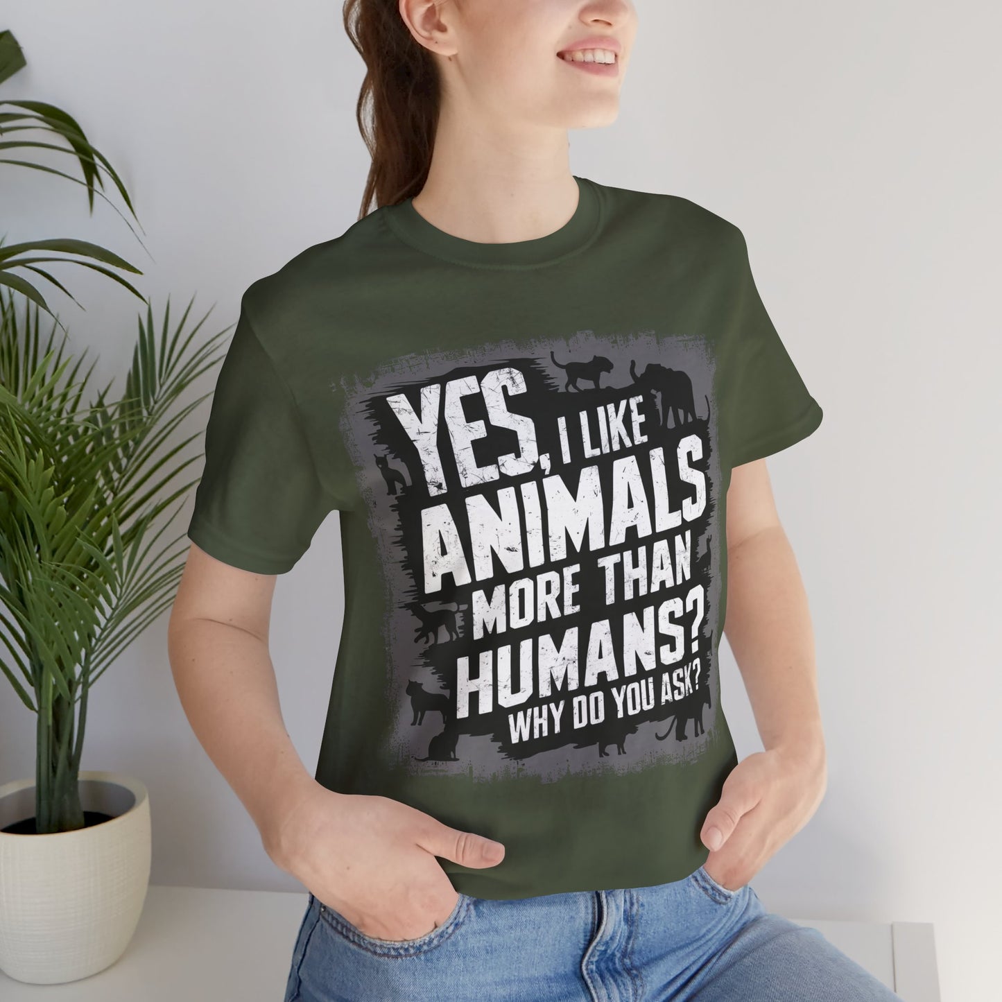 Yes, I like Animals More than Humans – Dog Lover T-Shirt by Stichas T-Shirt Company