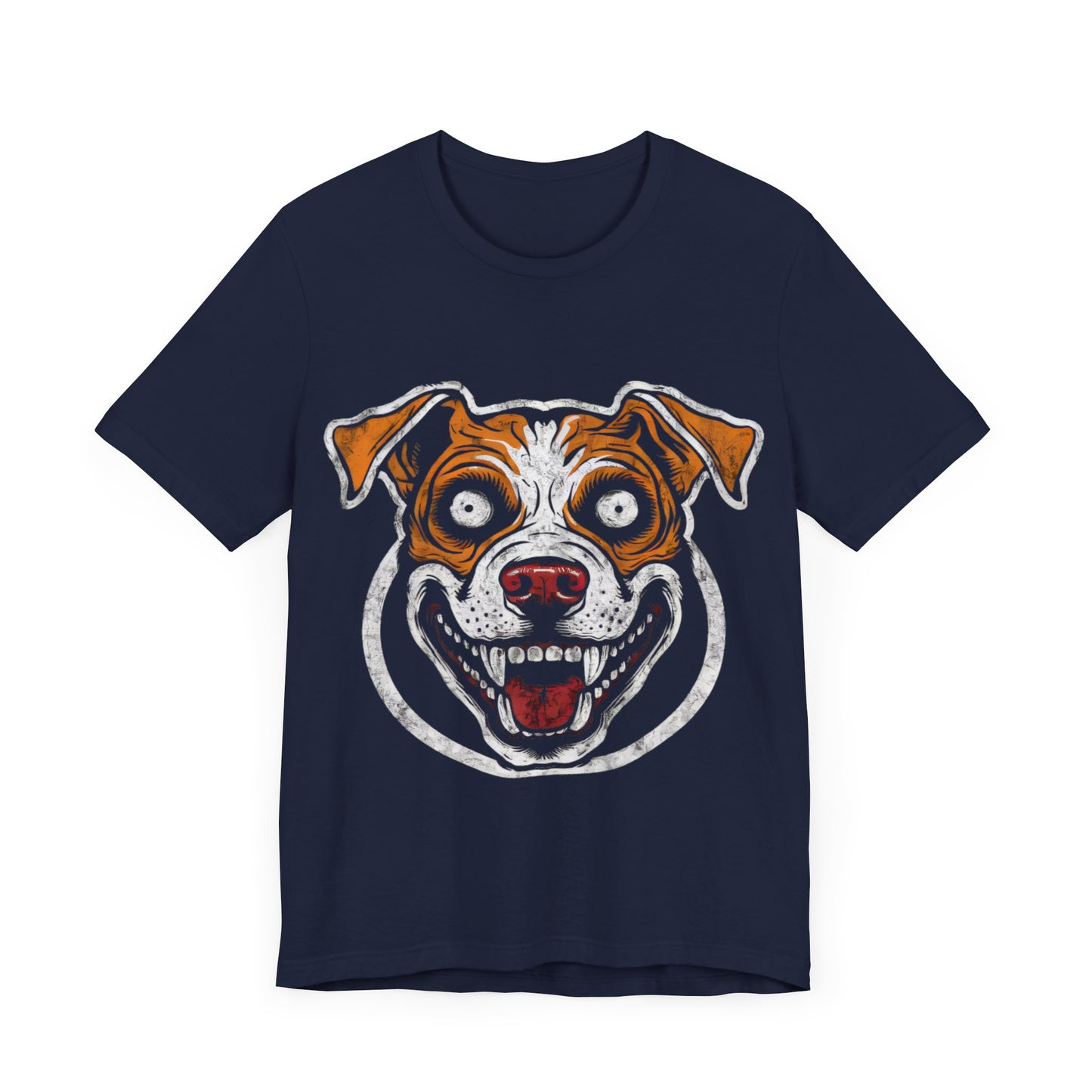 Crazy Dog Face - Funny T-Shirt by Stichas T-Shirt Company