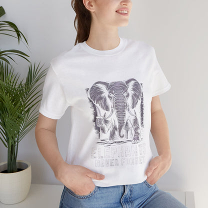 Elephants Never Forget - Funny - T-Shirt by Stichas T-Shirt Company