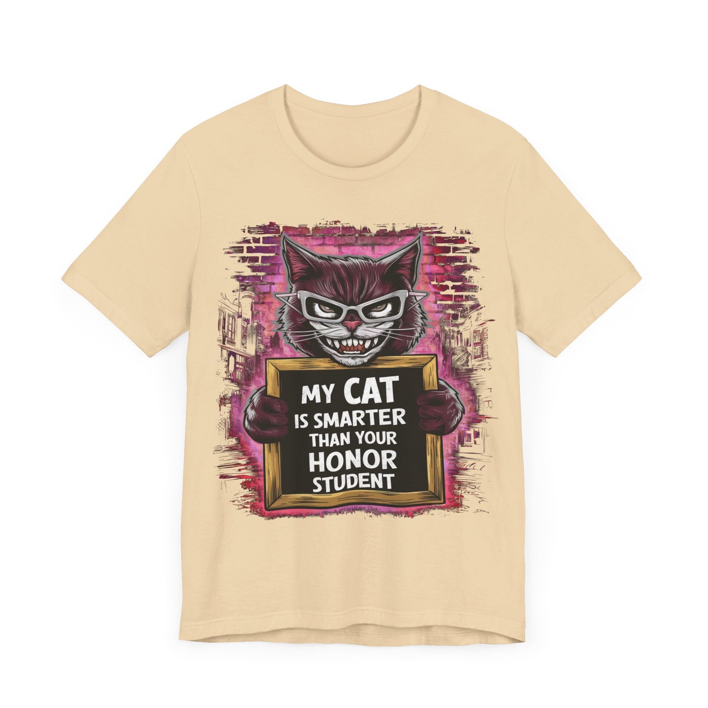 My Cat is Smarter Than Your Honor Student - Cat Lover’s T-Shirt by Stichas T-Shirt Company