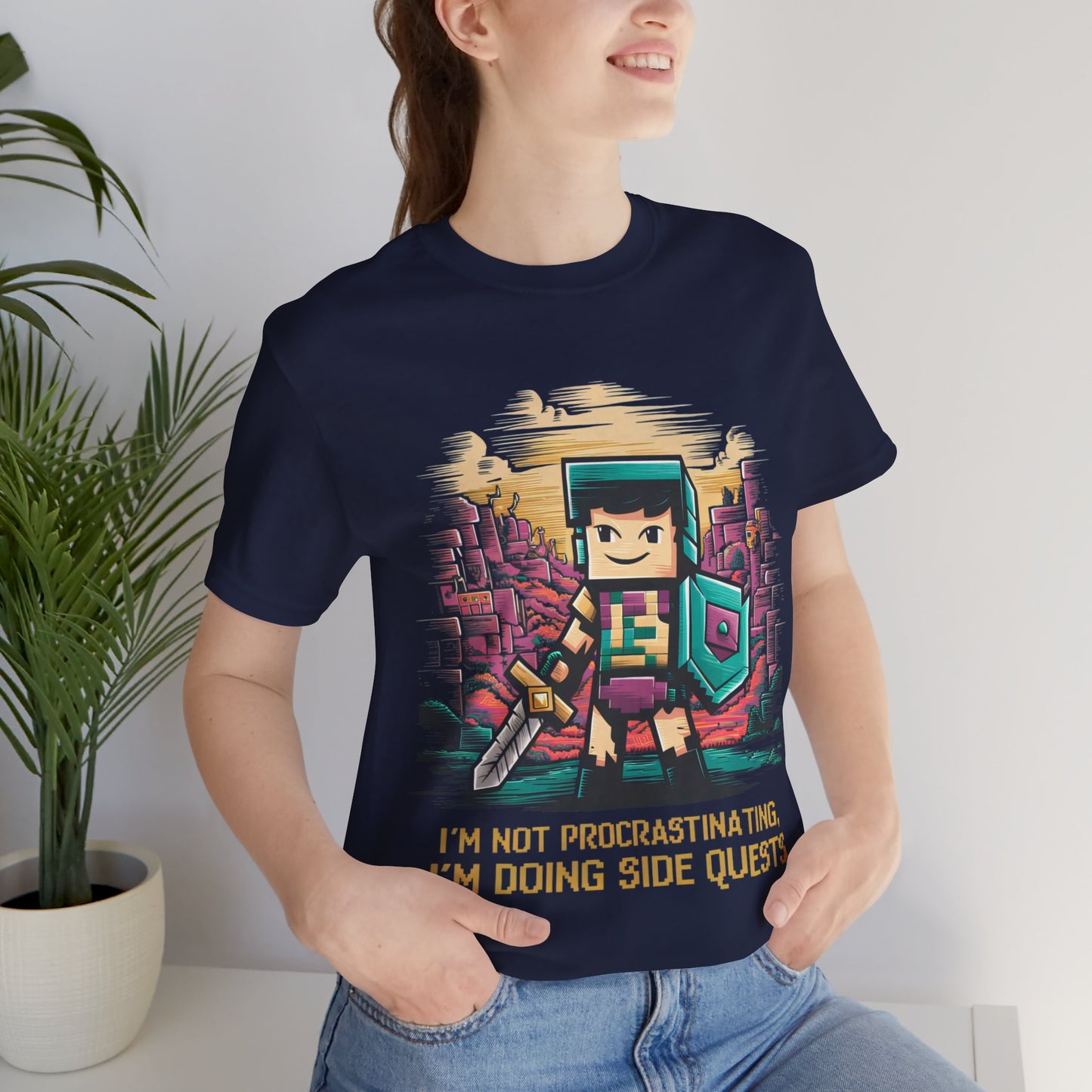 I’m Not Procrastinating. I’m Doing Sidequests - Funny T-Shirt by Stichas T-Shirt Company