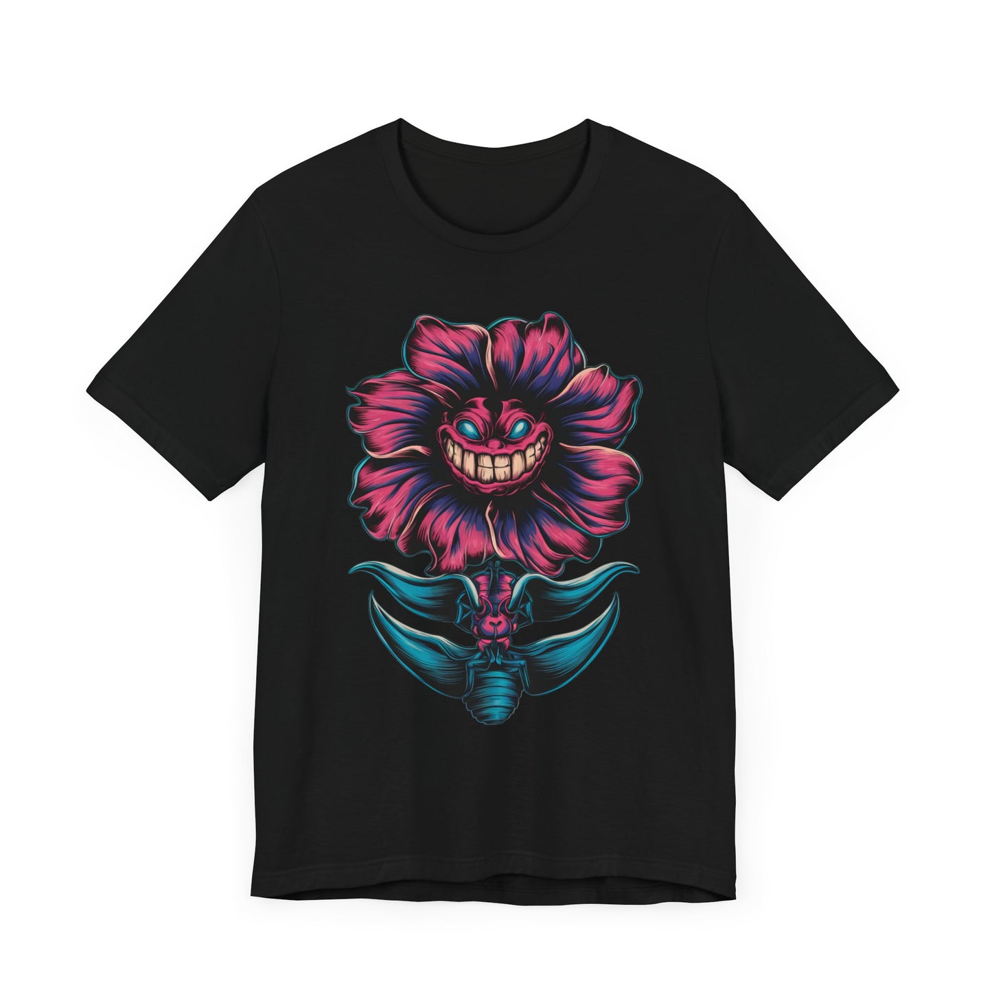 Evil Flower - Funny T-Shirt by Stichas T-Shirt Company