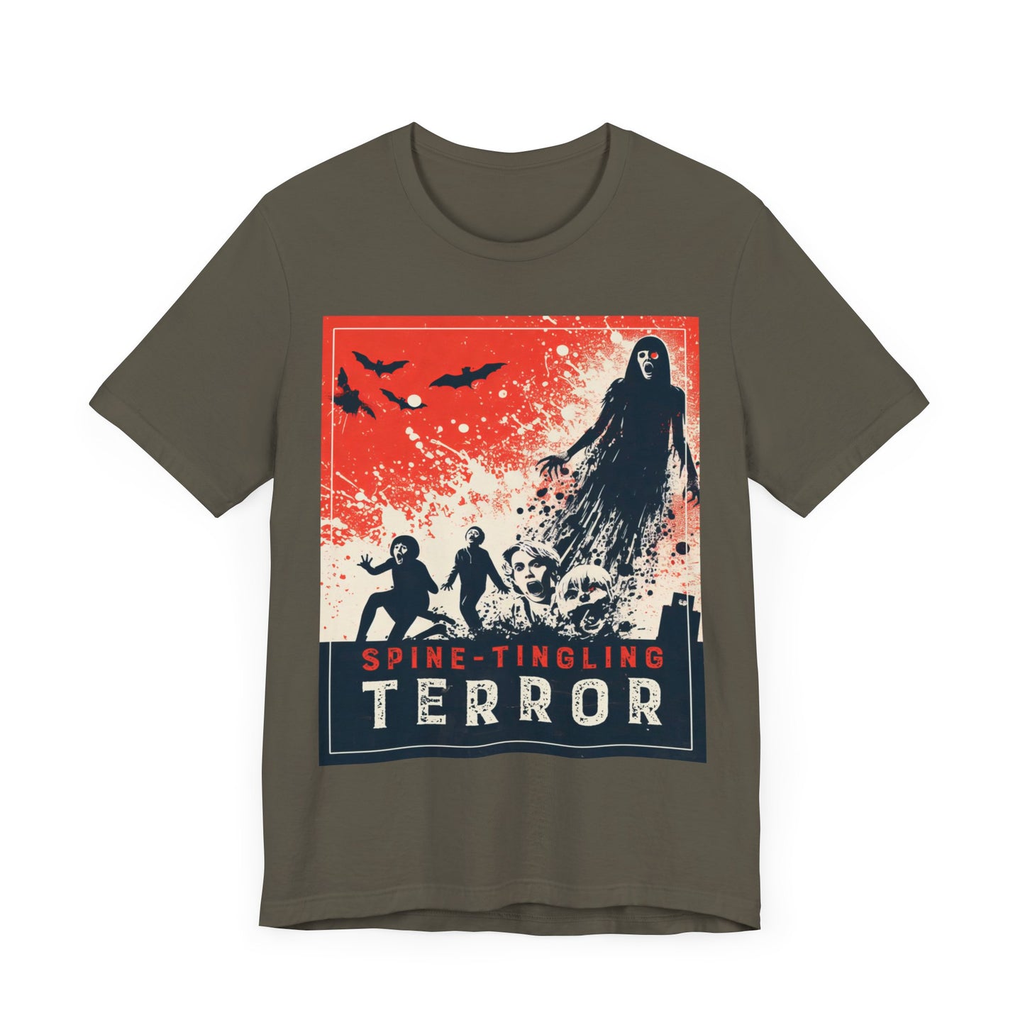 Spine-Tingling Terror  - Horror - T-Shirt by Stichas T-Shirt Company