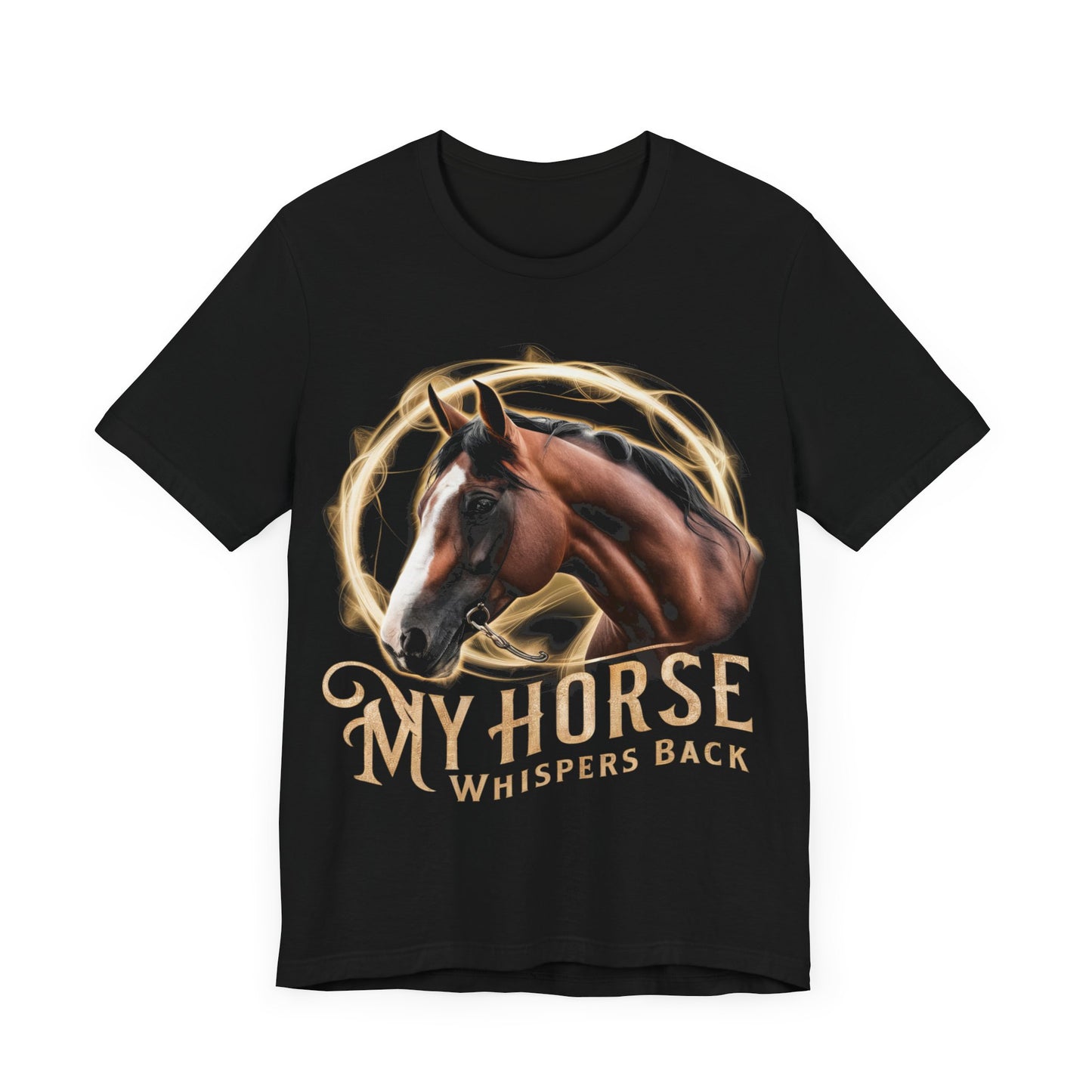 My Horse Whispers Back - Horse Lover’s T-Shirt by Stichas T-Shirt Company