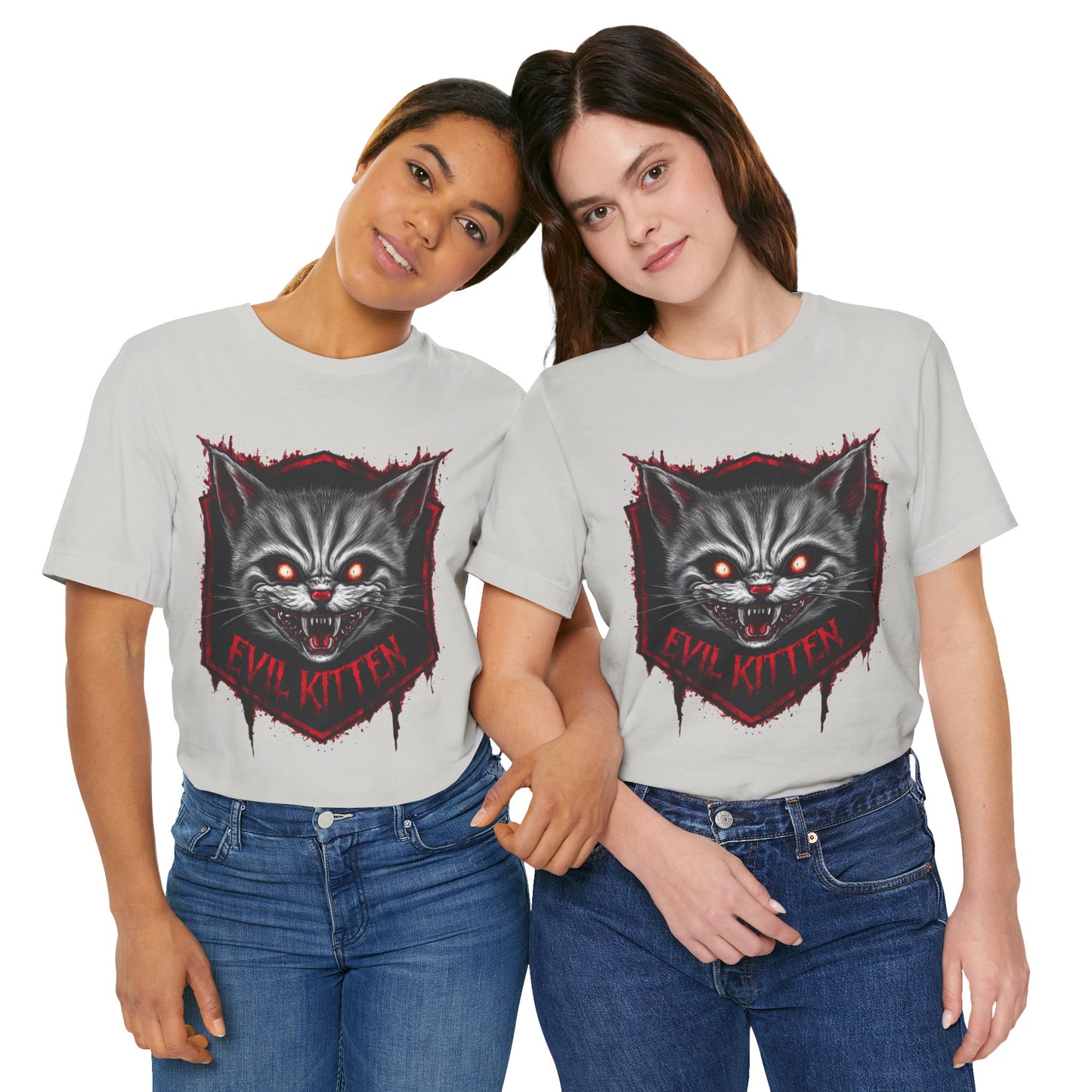 Evil Kitten - Funny T-Shirt by Stichas T-Shirt Company