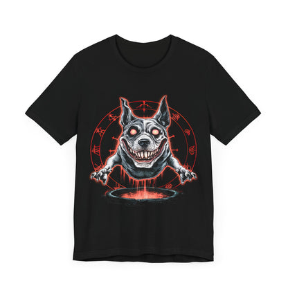 Demon Dog Has Been Summoned - Funny T-Shirt by Stichas T-Shirt Company