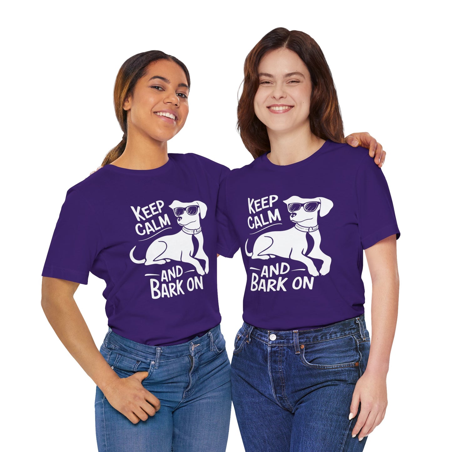 Keep Calm and Bark On - Funny Dog Lover T-Shirt by Stichas T-Shirt Company