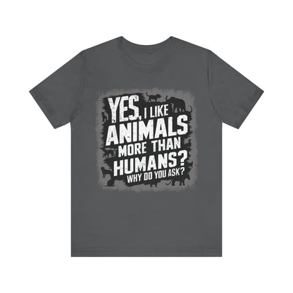 Yes, I like Animals More than Humans – Dog Lover T-Shirt by Stichas T-Shirt Company