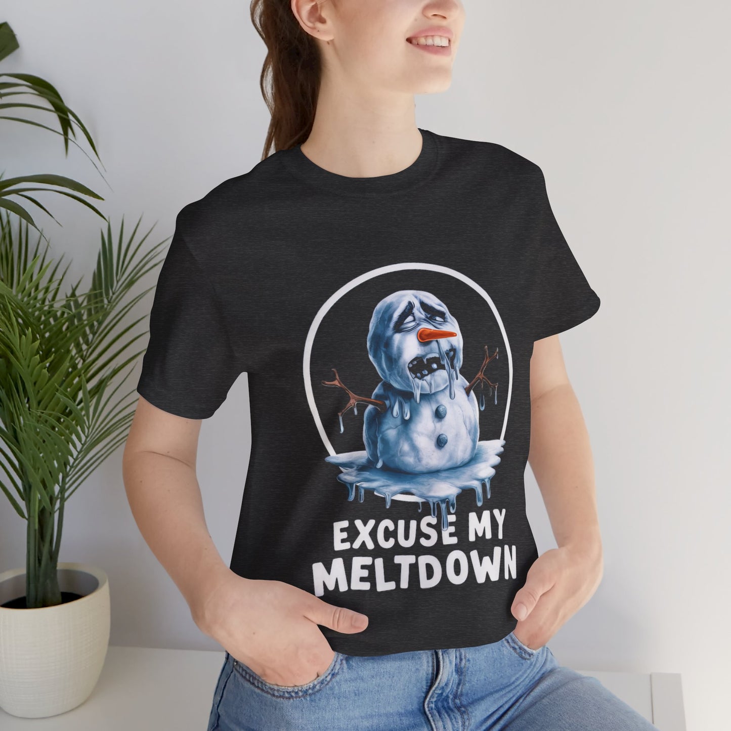 Excuse My Meltdown - Snowman - Funny T-Shirt by Stichas T-Shirt Company