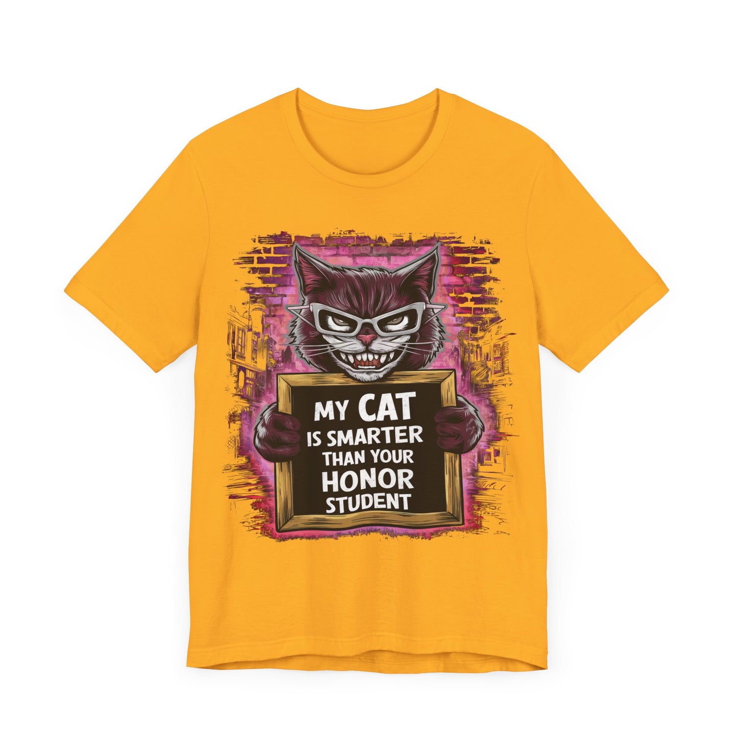 My Cat is Smarter Than Your Honor Student - Cat Lover’s T-Shirt by Stichas T-Shirt Company