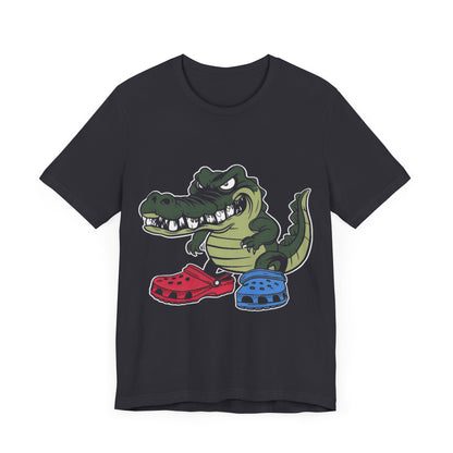 Croc in Crocs - Funny T-Shirt by Stichas T-Shirt Company