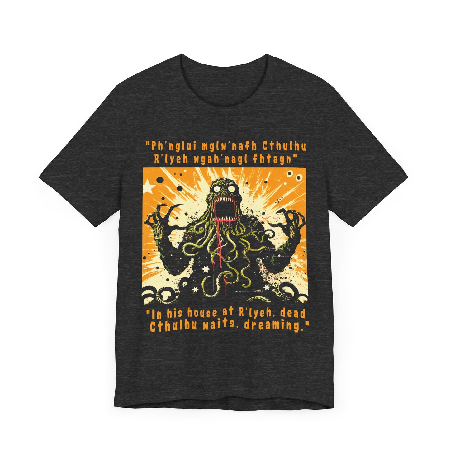 Cthulhu Waits – H.P. Lovecraft Nameless Horror T-Shirt by Stichas T-Shirt Company