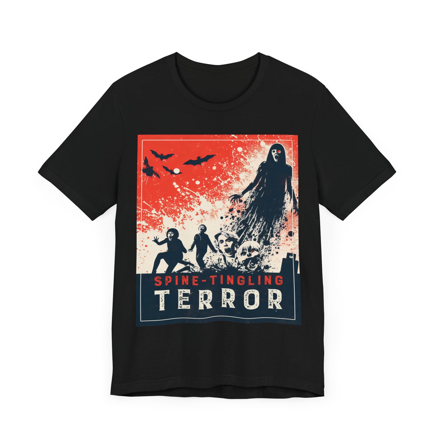 Spine-Tingling Terror  - Horror - T-Shirt by Stichas T-Shirt Company