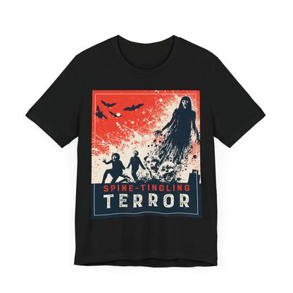 Spine-Tingling Terror  - Horror - T-Shirt by Stichas T-Shirt Company