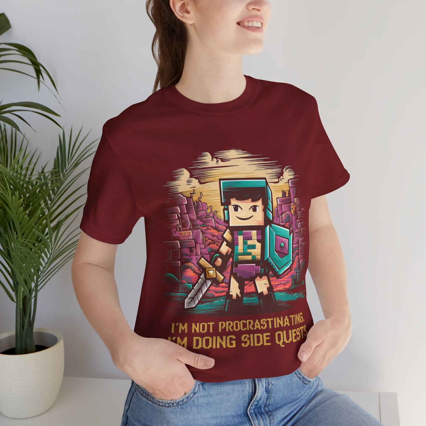 I’m Not Procrastinating. I’m Doing Sidequests - Funny T-Shirt by Stichas T-Shirt Company